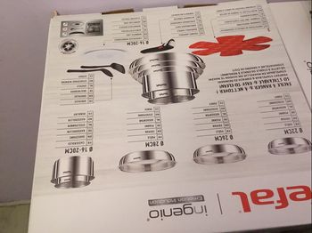 Set de cuisine tefal ingenio émotion batterie de cuisine 13 pièce poêles et casseroles tout feux dont induction tout inox