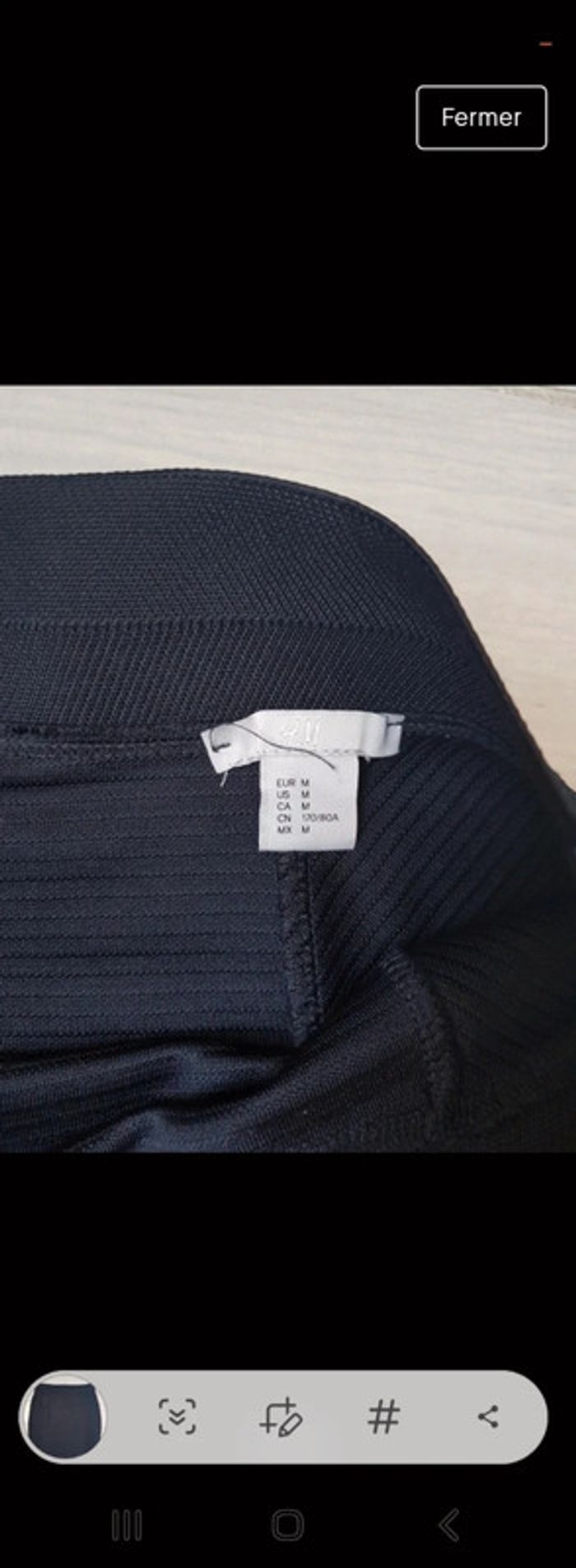 Magnifique jupe côtelé h&m primtemps/été  taille 38 - photo numéro 3