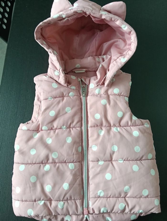 Veste sans manche matelassé 12 mois