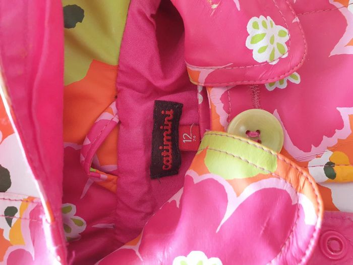 Ciré Imper Parka Trench Catimini Taille 12 mois - photo numéro 3