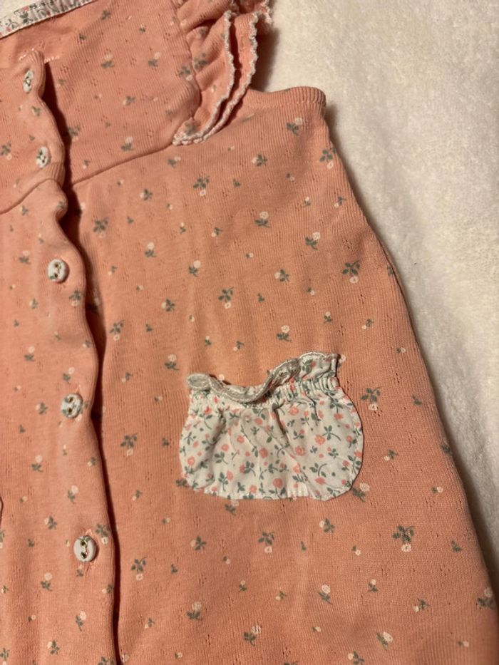 Pyjama été rose fleuri Sergent Major 3 mois - photo numéro 2