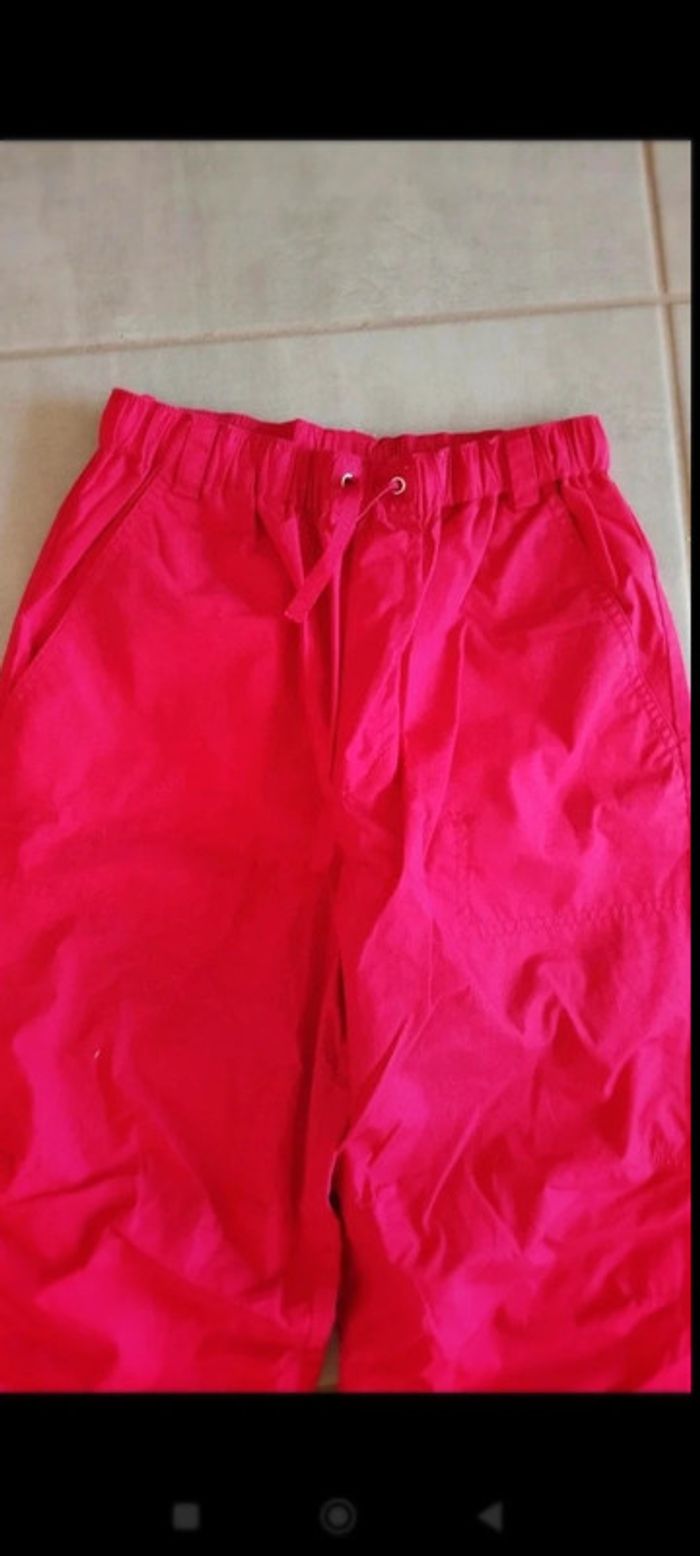 Pantalon rouge taille m avec poches alouette - photo numéro 3