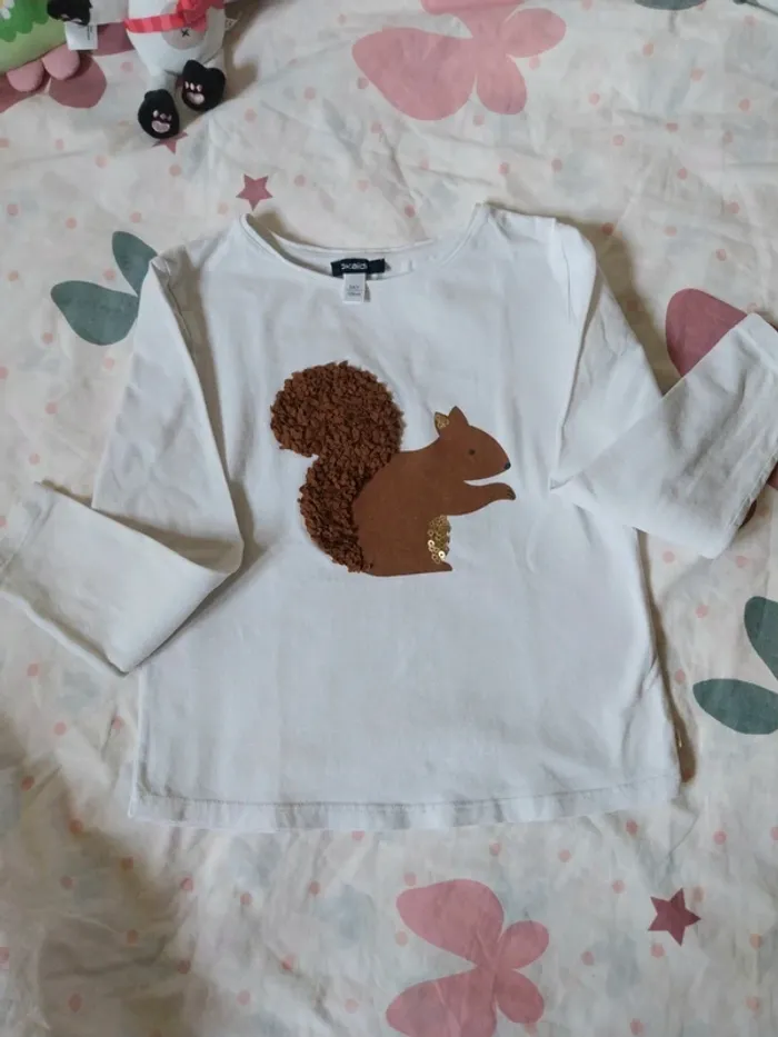 2 Tee-shirt ML 8ans  " Monoprix & Okaidi " - photo numéro 2