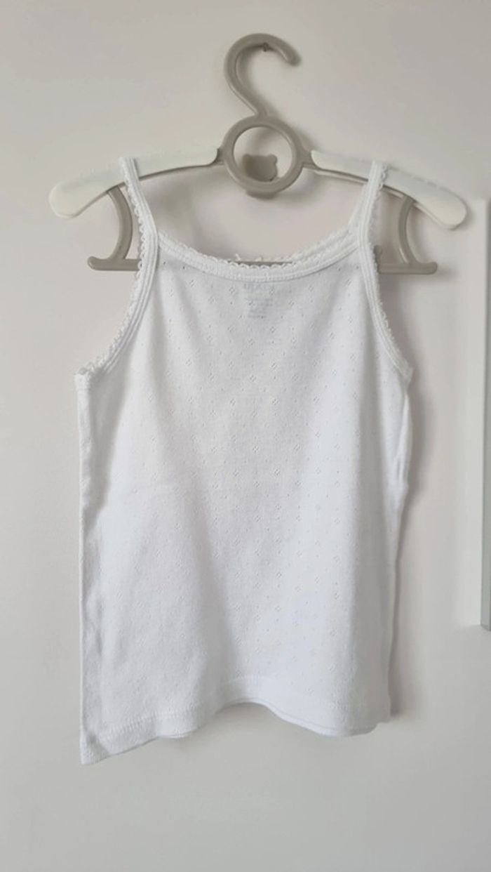 Lot 2 Chemises maille pointelle, debardeur, maillot corps kiabi 2-3ans - photo numéro 6