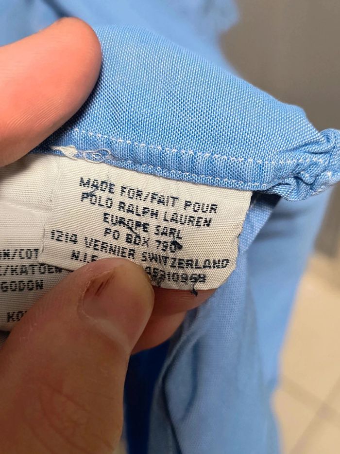 🌟 Chemise Ralph Lauren vintage bleu clair Yarmouth manches courtes – Style intemporel 🌟 - photo numéro 7