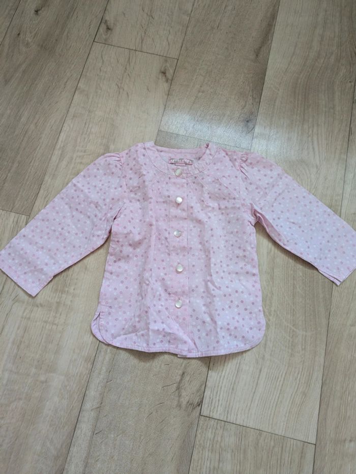 Lot 8 blouses légères 12 mois 74cm - photo numéro 5