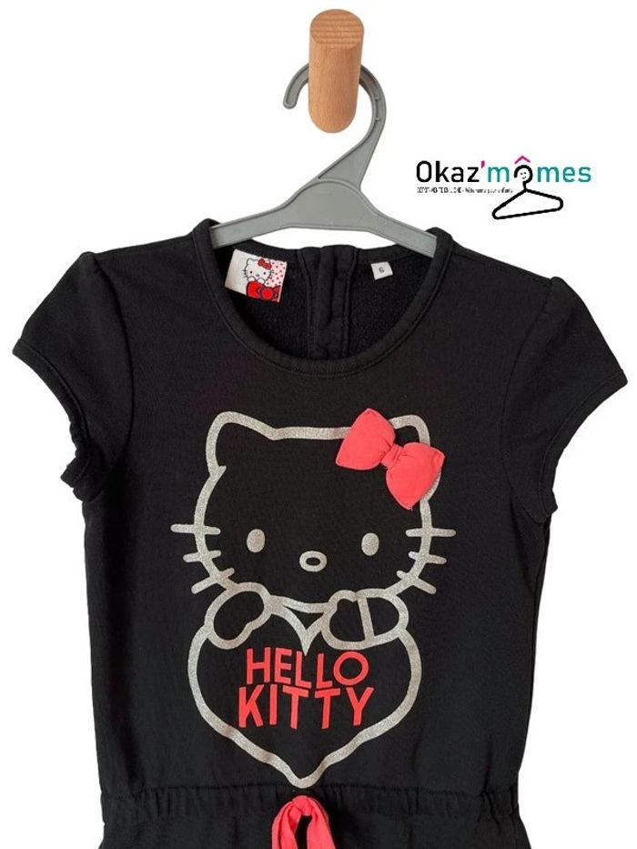 Robe noire “Hello Kitty” à manches courtes - 6 ans - photo numéro 3