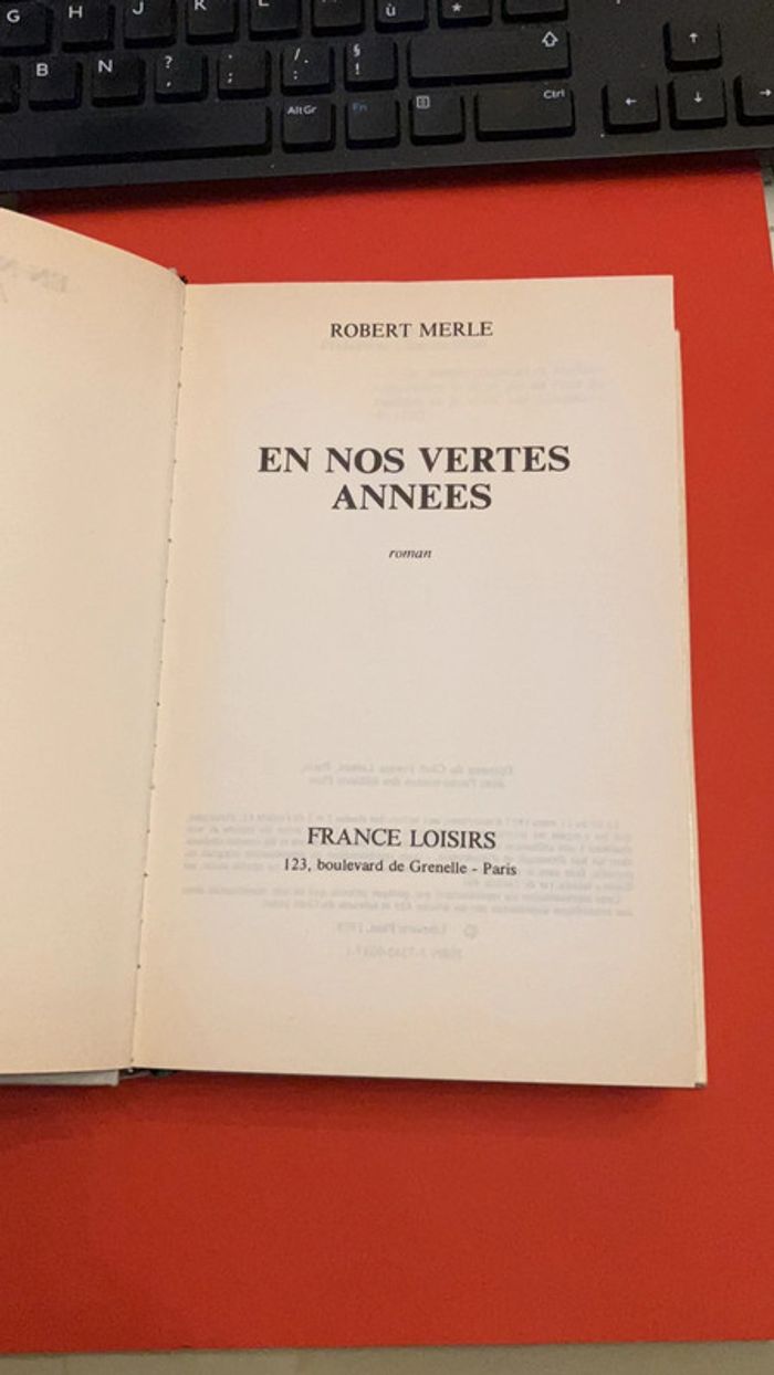 Livre. En nos Vertes Années. - photo numéro 5