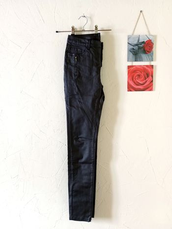🌸Pantalon enduit slim fit, Crazy Lover, Taille S 36