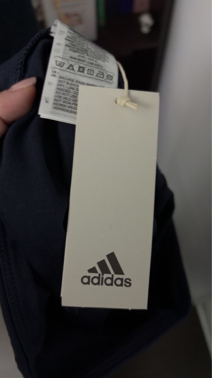 Neuf avec étiquette - Adidas - Legging Essentials Linear - Taille S - Bleu Marine (Legend Ink) - photo numéro 7