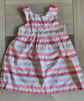 Robe à rayures tex baby 23 mois