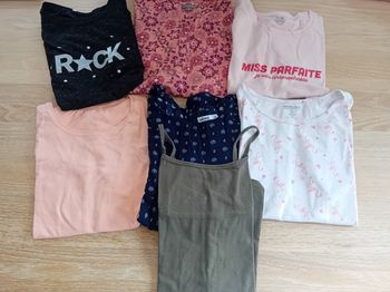 Lot 7 hauts été fille 12 ans - Excellent état