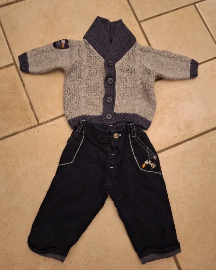Gilet et pantalon Sergent Major 3 mois