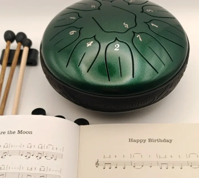 Tambour de pluie en acier - handpan - dongue drum - photo numéro 2