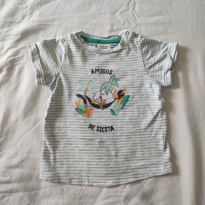 T-shirt bébé garçon 6 mois Tape à l’œil - photo numéro 2