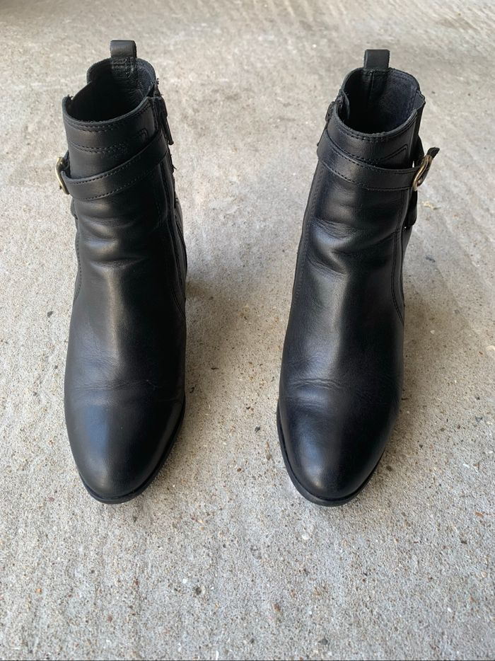 Bottines noires femme