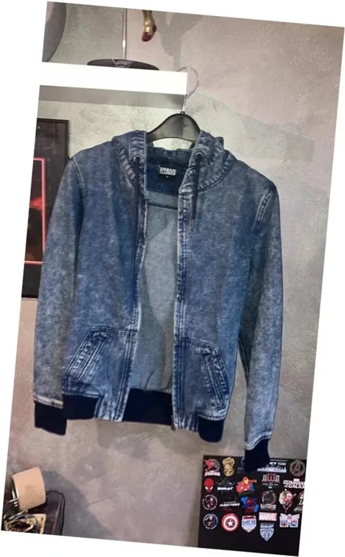 Veste en jean à capuche Urban Classics taille S - photo numéro 4