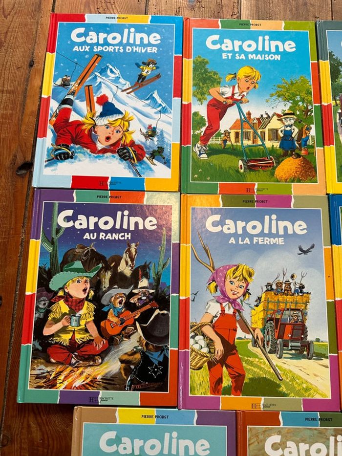 Pierre Probst - Livres Caroline édition damiers couleurs - Lot de 8 albums bd Hachette - photo numéro 2