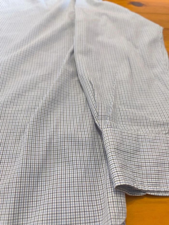 Chemise à carreaux - Ralph Lauren - Andrew - Logo brodé marine - Blanc, bleu, marine - Taille M - photo numéro 6