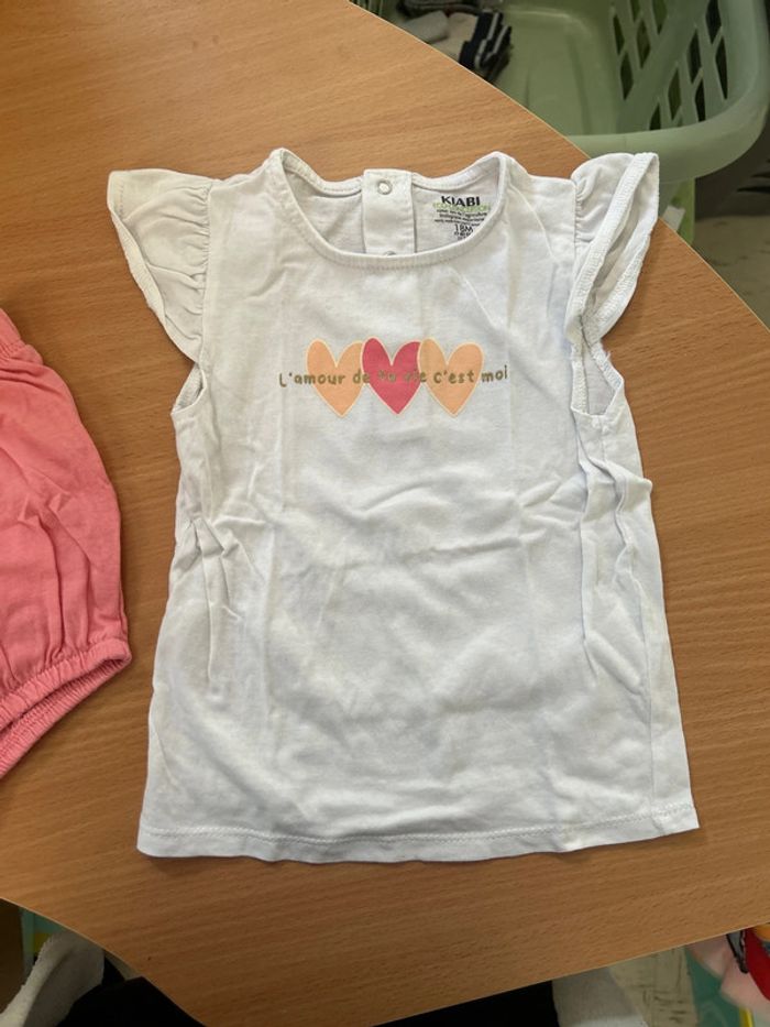 Ensemble tee shirt + short