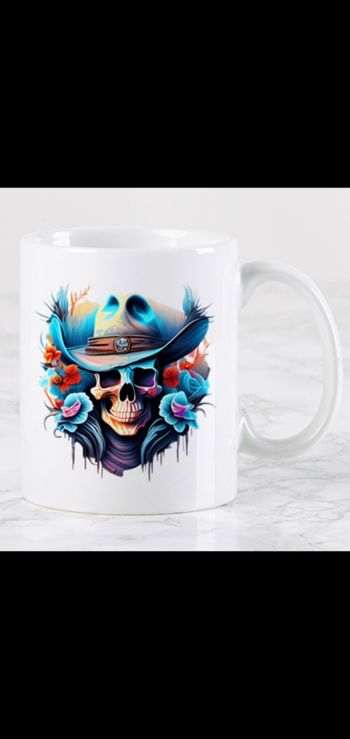Mug tête de mort personnalisé