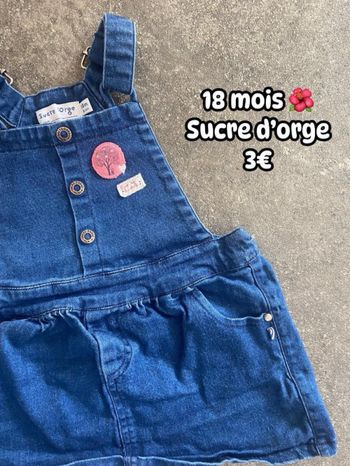 Salopette 🌺 18 mois 🌺 Sucre d’orge