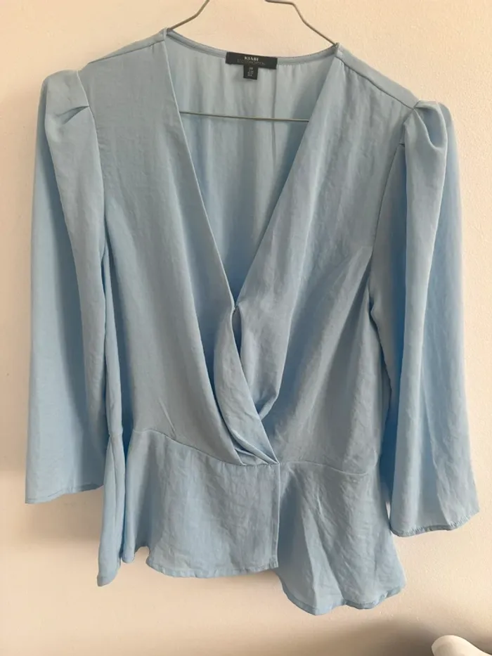 Blouse bleue