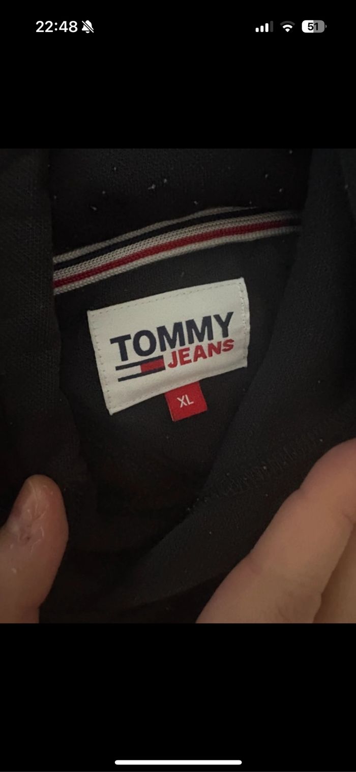 Sweat noir Tommy Hilfiger taille XL - photo numéro 2