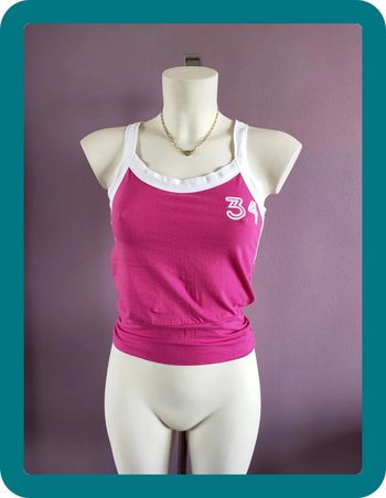 Débardeur vintage rose Y2k