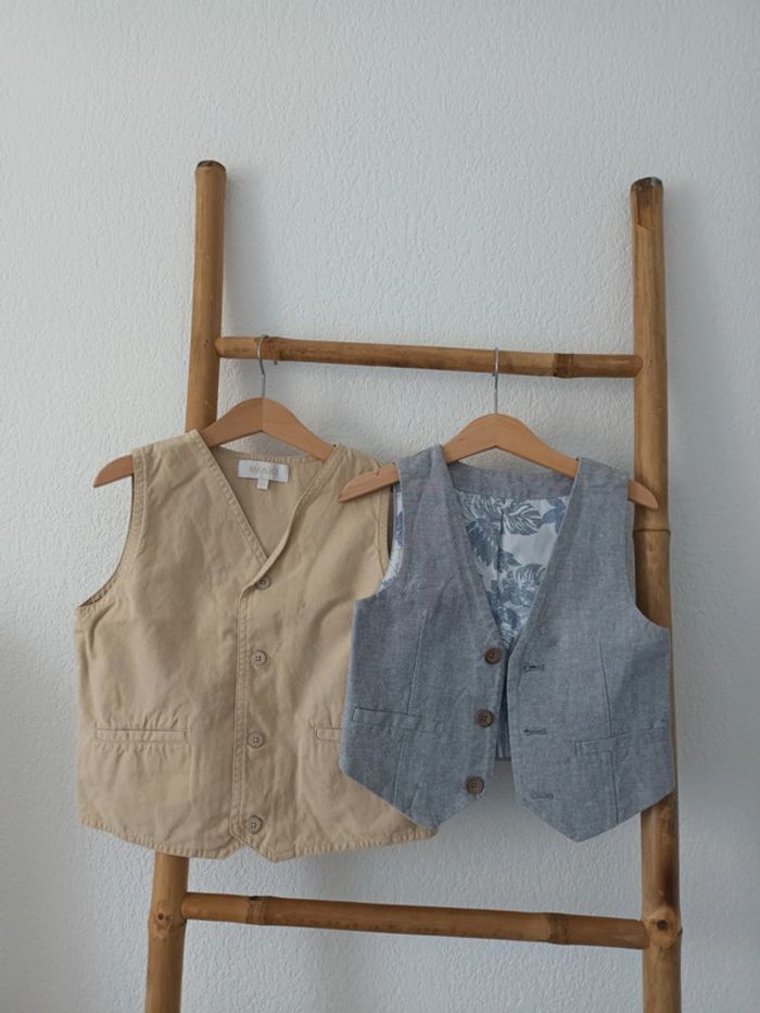 Lot de 2 gilets sans manches garçon 6 ans