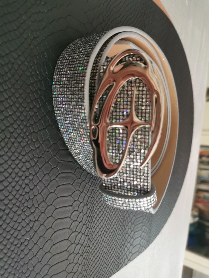 Ceinture femme brillante argenté - photo numéro 2
