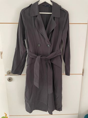 Trench long gris foncé XS Kiabi