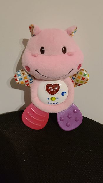 Peluche interactive Vtech Baby Croc'Hipo Rose
