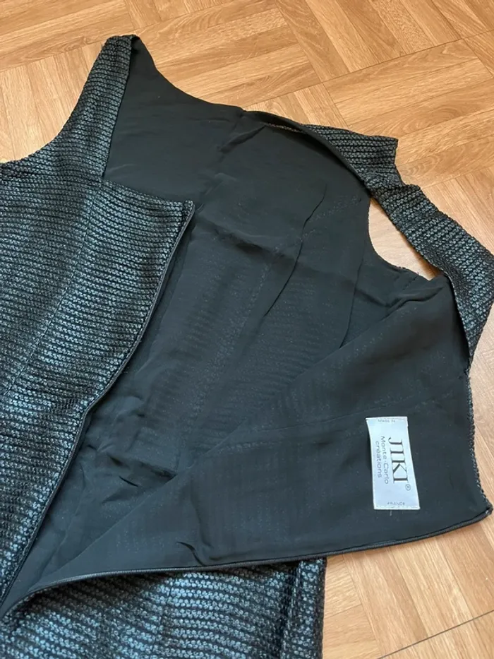 Robe noir vintage Jiki Monte Carlo (NEUVE) - photo numéro 4