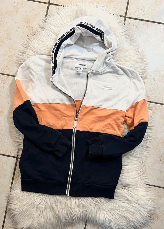 Garçon 👦🏻 Gilet a capuche sport converse taille 10/12 ans