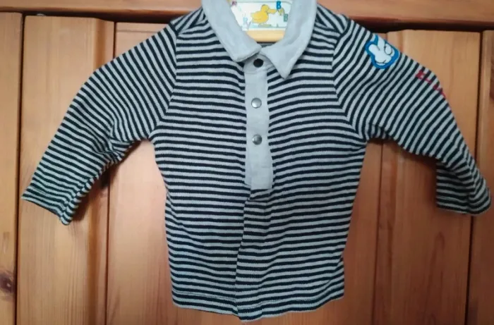Ensemble salopette + polo Mickey 6 mois - photo numéro 4