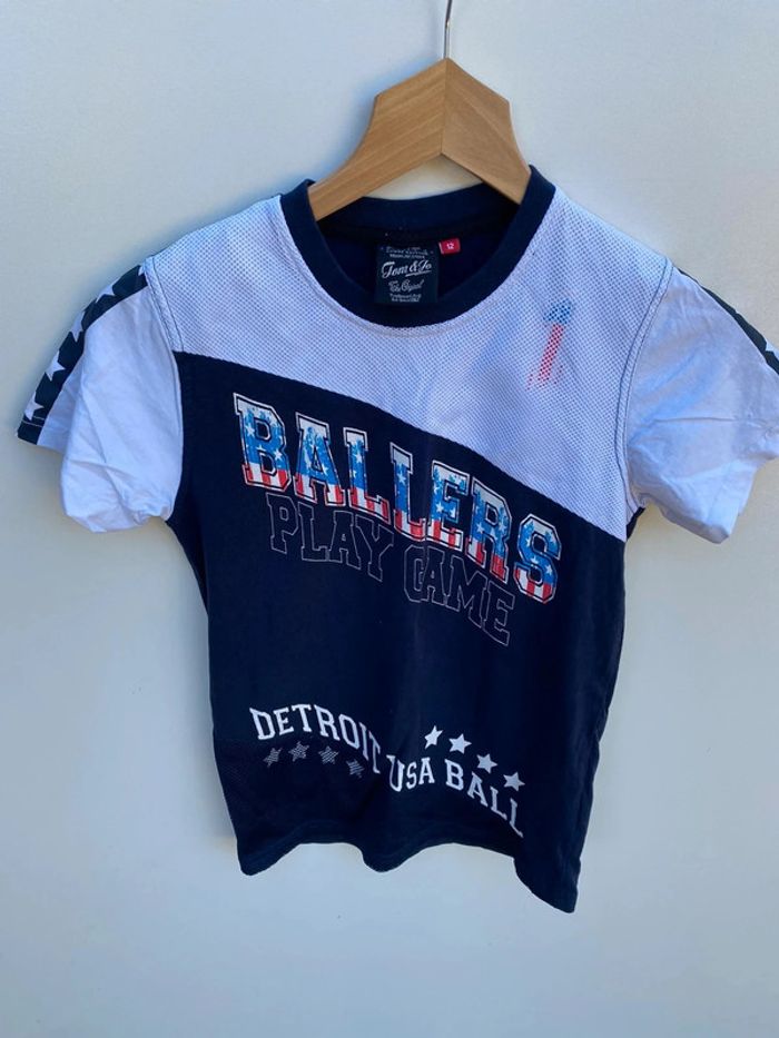 Teeshirt bleu marine manches courtes