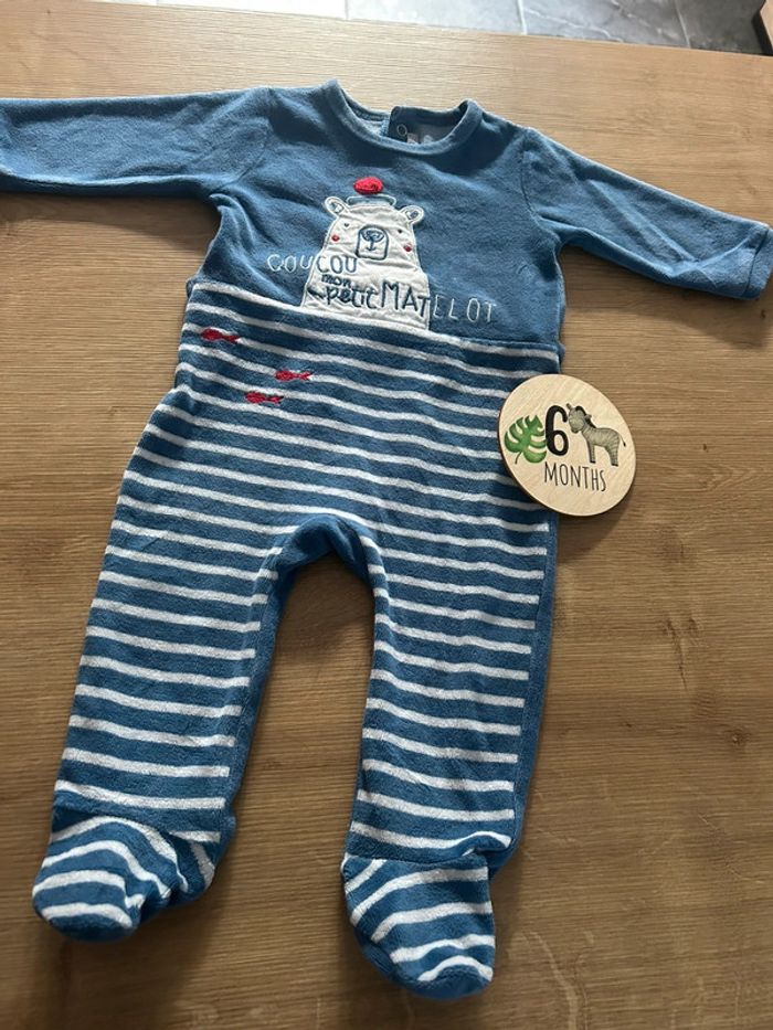Pyjama bleu coucou petit matelot