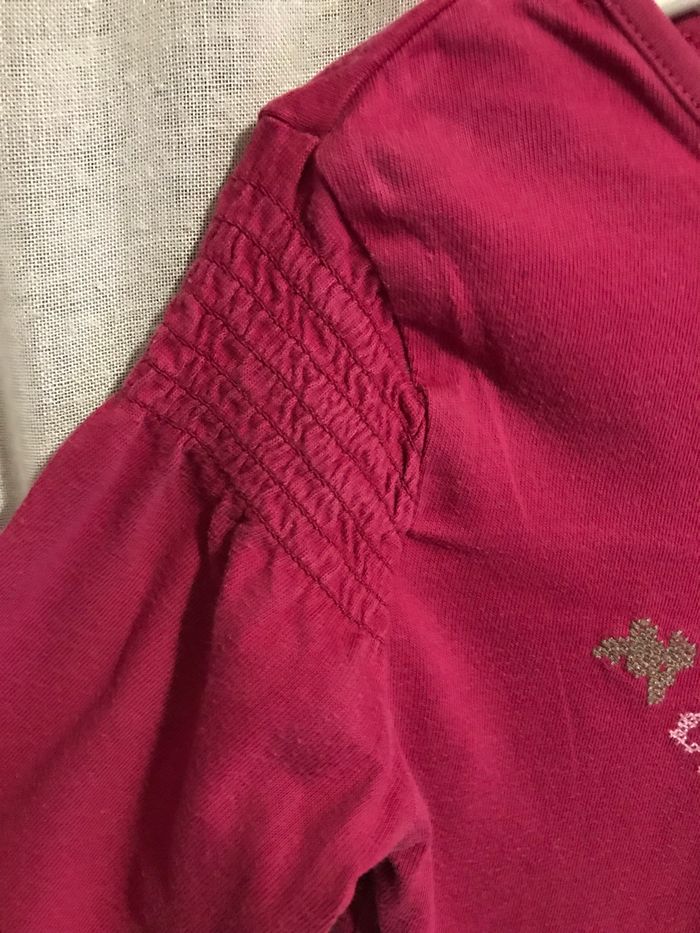 T-shirt smocks aux manches 5 ans Lisa Rose - photo numéro 3