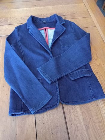 Blazer bleu molletonné 8 ans