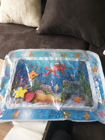 Jeux gonflable a eau avec poisson