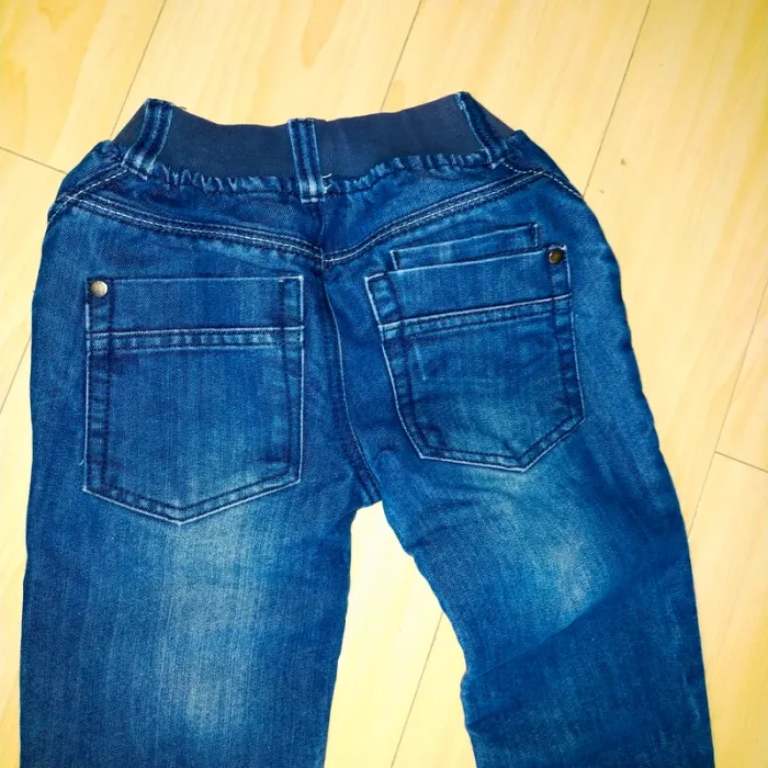 Jean bleu taille 8 ans Basic orchestra élastique a la taille - photo numéro 4