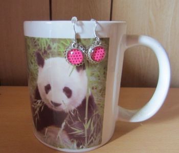 Boucles d'oreilles roses