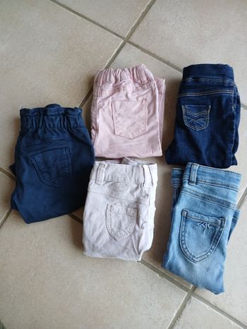 Lot de 5 pantalons fille 6 mois