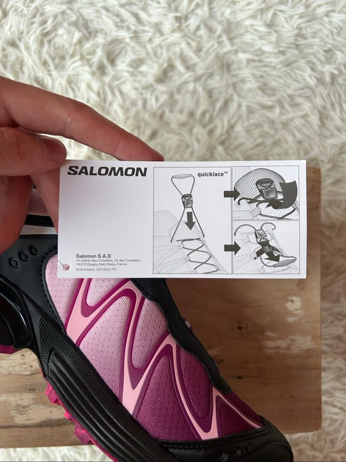Salomon XT Whisper black / fairytal / knockout - taille 39,5 - photo numéro 8