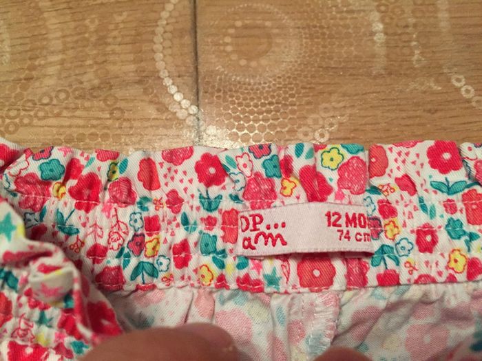 Bloomer DPAM pour bébé fille, taille 12 mois. Fleuri - photo numéro 3
