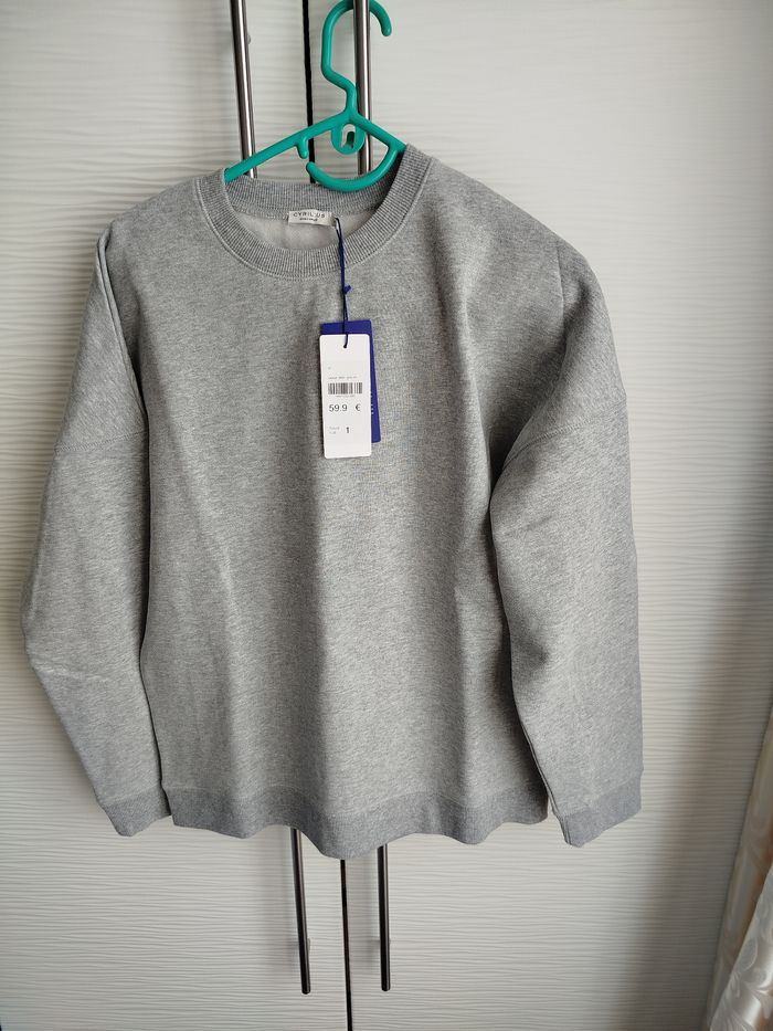 Sweat mixte gris Cyrillus taille 1 neuf - photo numéro 5