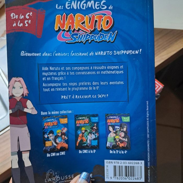 Livret cahier vacances Naruto 6ème/5eme #larousse - photo numéro 5