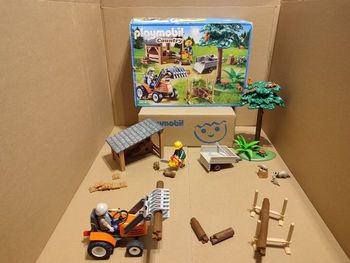 Playmobil 6814 Véhicule de Débardage avec Bûcherons - occasion