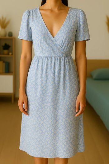 Robe longue à fleurs Mango